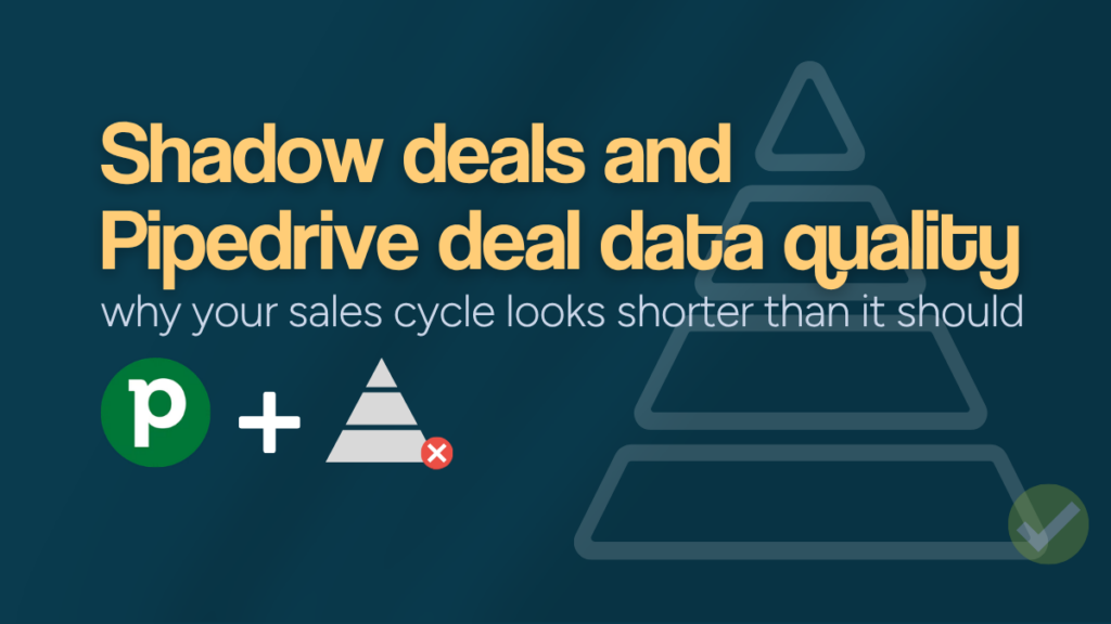 Shadow-deal analysis built from Pipedrive deal data