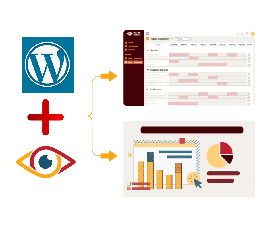 WordPress site analytics dashboard