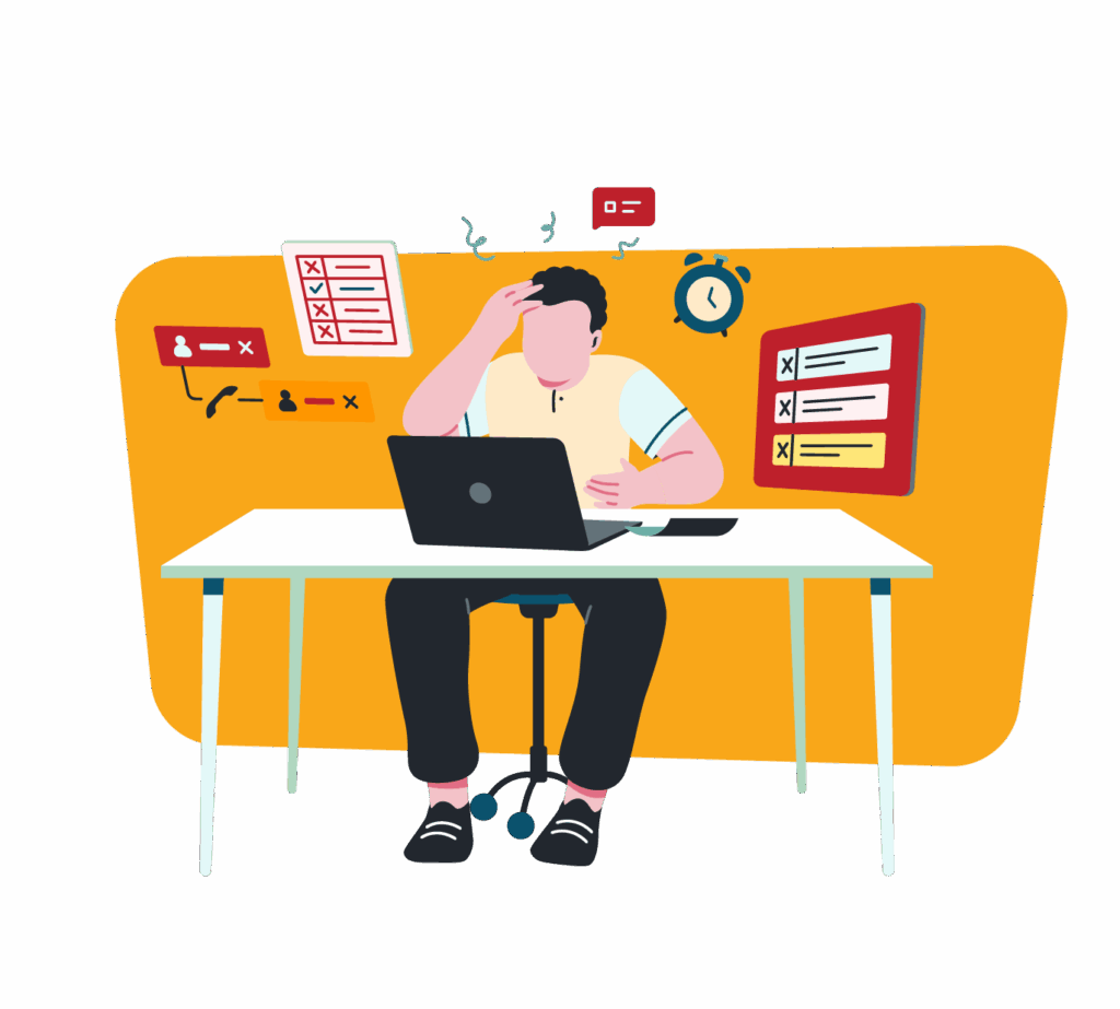Illustration of a slow hourglass